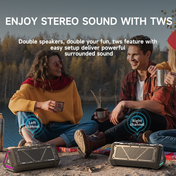 Elanmo High-Power Outdoor Portable Wireless Bluetooth Speaker (Premium Rugged Design)