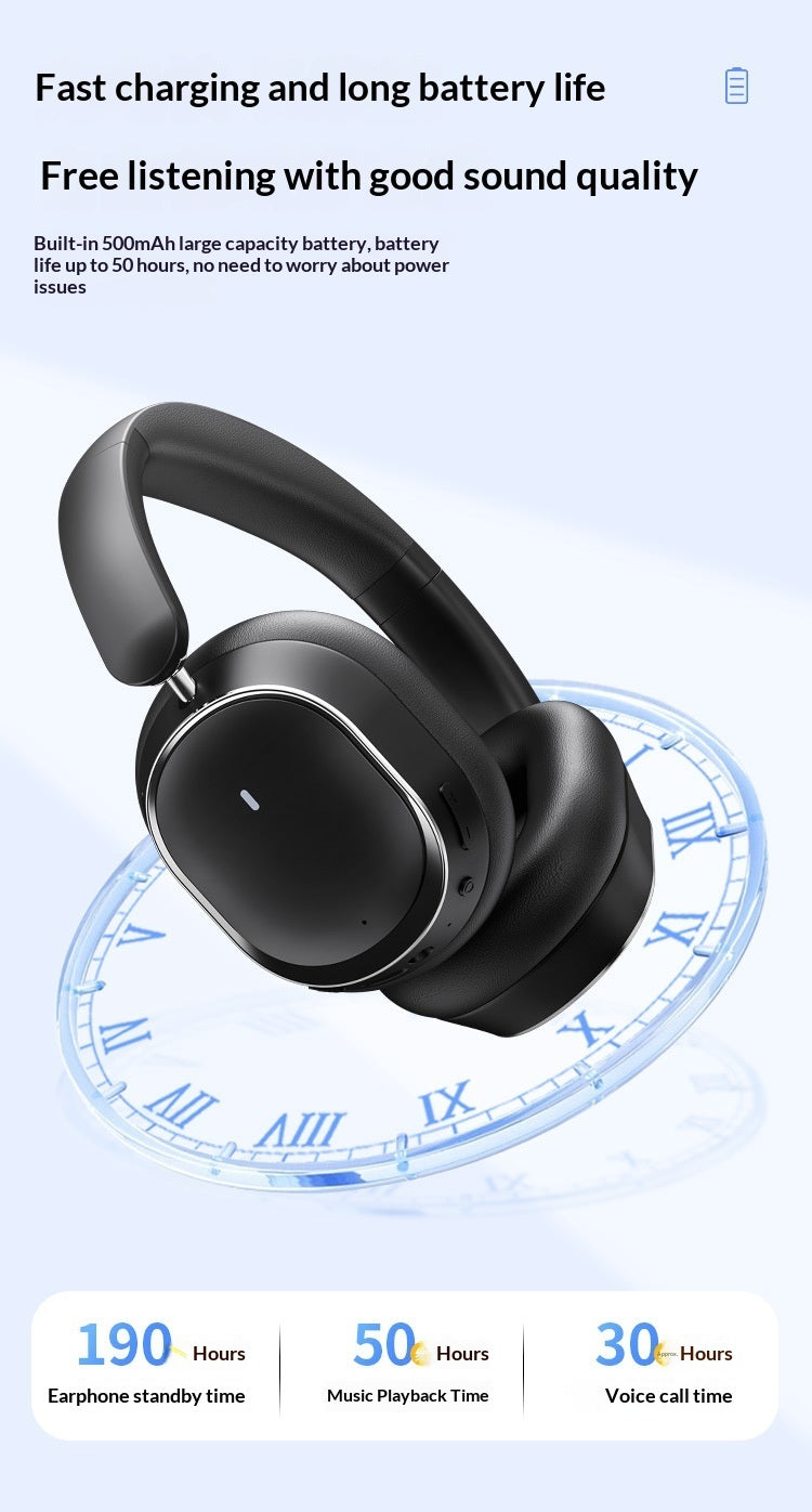 Elanmo Elegant Wireless Bluetooth Headphones With -30DB ANC, Premium Ultra Comfortable Design For Long-Wearing Sessions, Pain-Free Esports (Black)