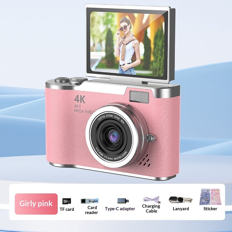 Elanmo Portable Digital Camera For Kids With High Resolution Photos, HD Quality Videos, Flip Screen For Selfies, Easy Sync With Smartphones