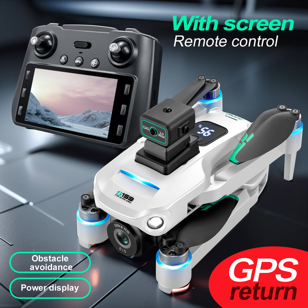 Elanmo S159 Drone 2026  (5GHz Wi-Fi Support) Real 4K Camera, Aerial Photography, Remote Controller Wth Built-in Screen