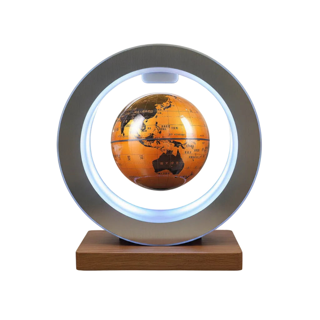 Round LED World Map Floating Globe Magnetic Levitation Light Anti Gravity Magic