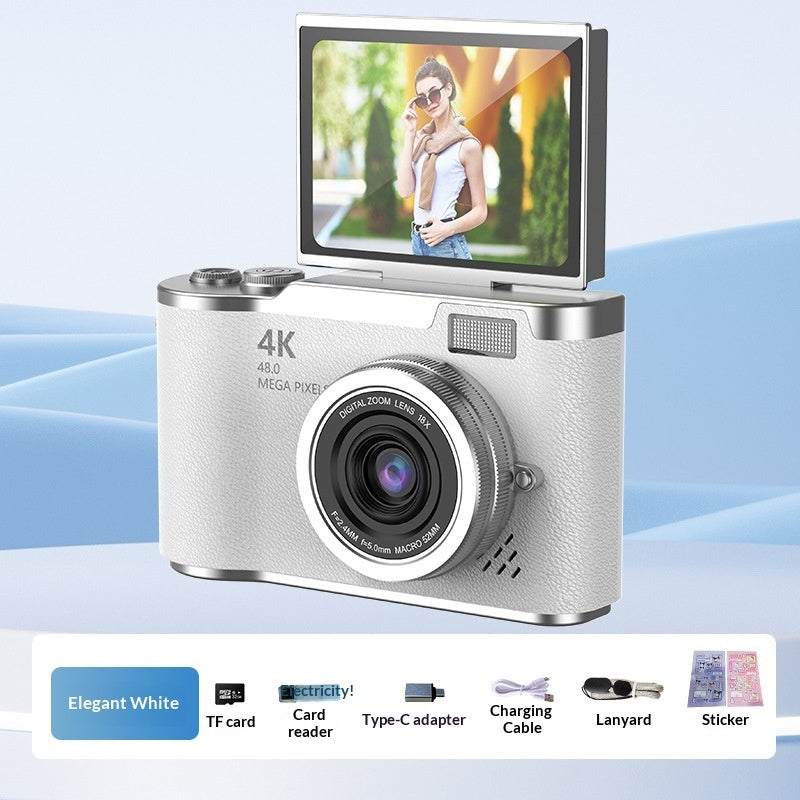 Elanmo Portable Digital Camera For Kids With High Resolution Photos, HD Quality Videos, Flip Screen For Selfies, Easy Sync With Smartphones