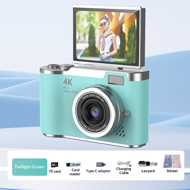 Elanmo Portable Digital Camera For Kids With High Resolution Photos, HD Quality Videos, Flip Screen For Selfies, Easy Sync With Smartphones
