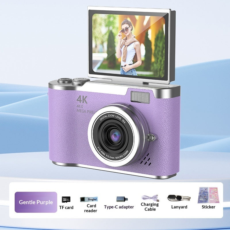 Elanmo Portable Digital Camera For Kids With High Resolution Photos, HD Quality Videos, Flip Screen For Selfies, Easy Sync With Smartphones