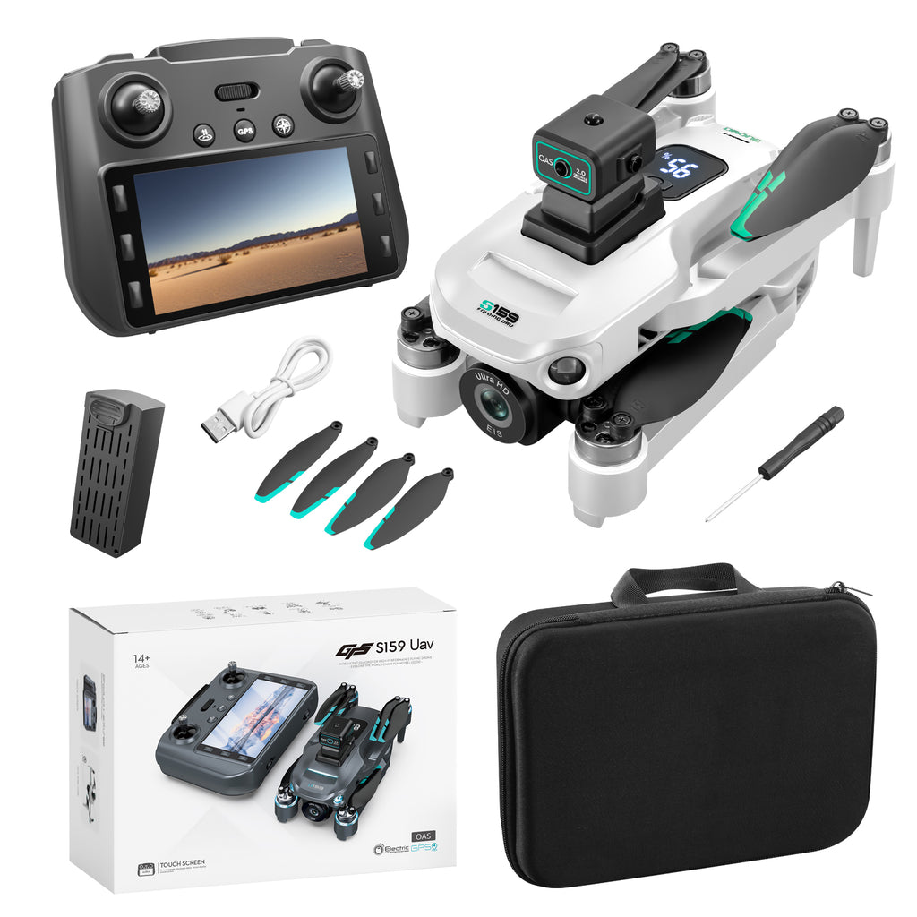 Elanmo S159 Drone 2026  (5GHz Wi-Fi Support) Real 4K Camera, Aerial Photography, Remote Controller Wth Built-in Screen