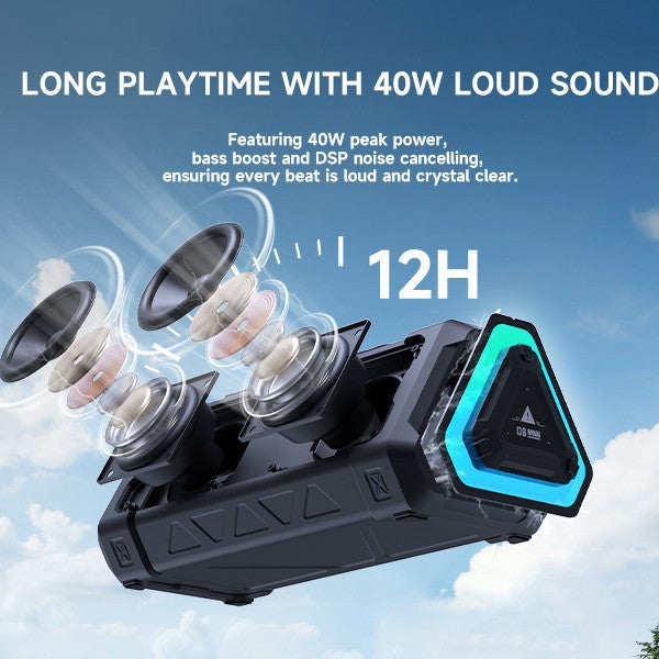 Elanmo High-Power Outdoor Portable Wireless Bluetooth Speaker (Premium Rugged Design)